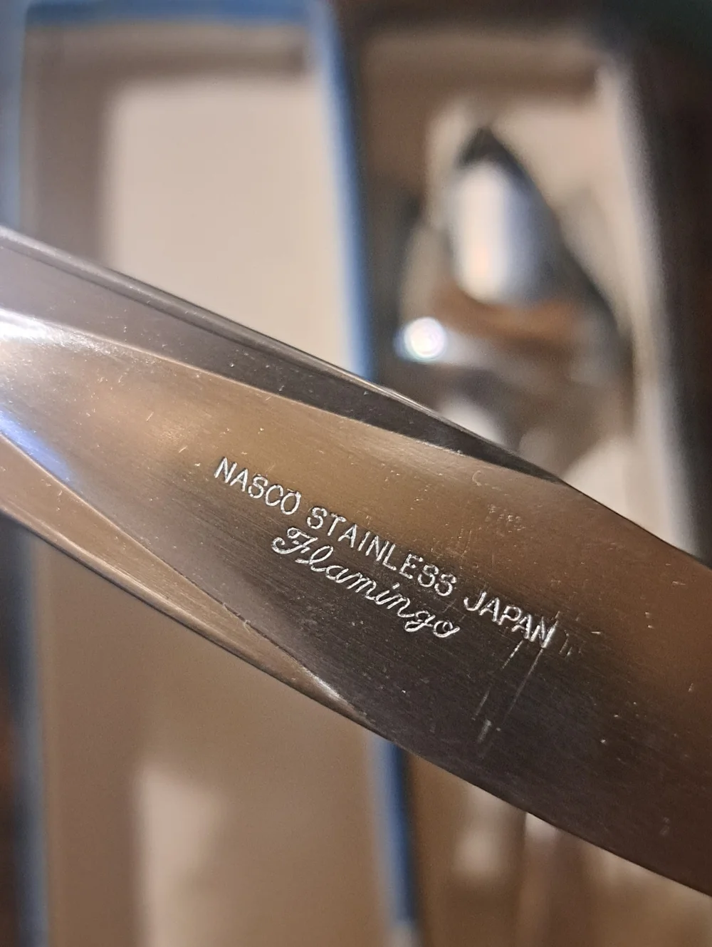 Vtg Mid Century Nasco Flamingo Stainless Japan 11.5